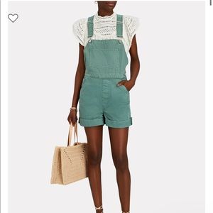 Basic Short Denim Overalls